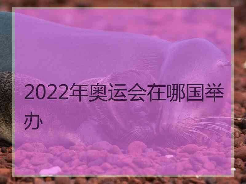 2022年奥运会在哪国举办