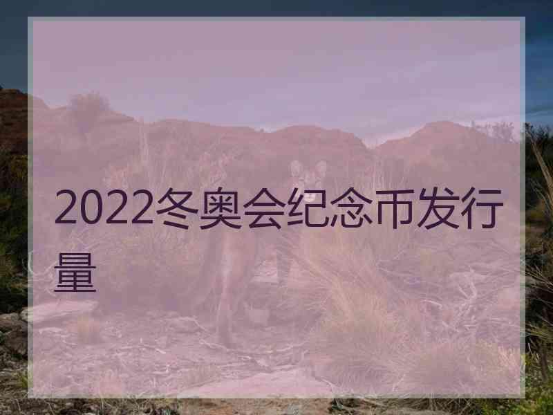 2022冬奥会纪念币发行量