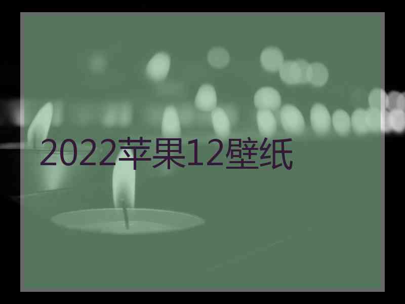 2022苹果12壁纸