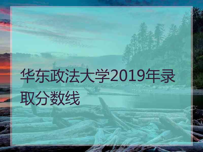 华东政法大学2019年录取分数线