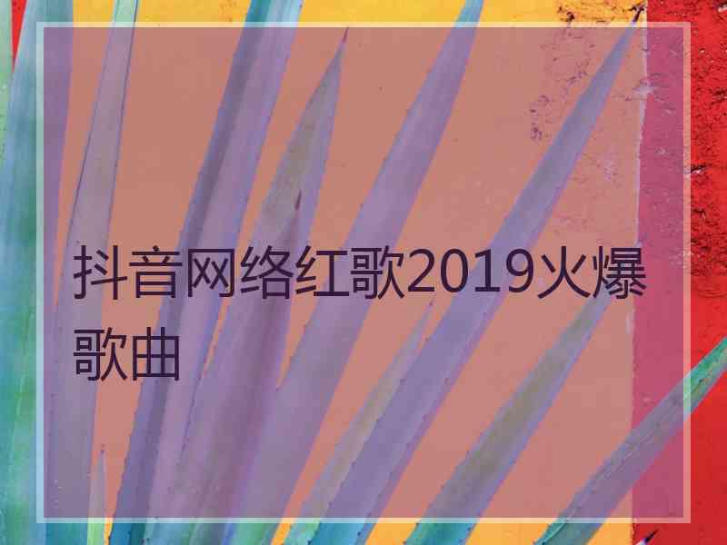 抖音网络红歌2019火爆歌曲