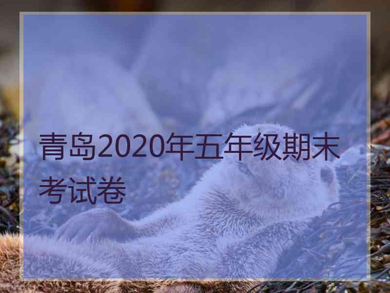 青岛2020年五年级期末考试卷