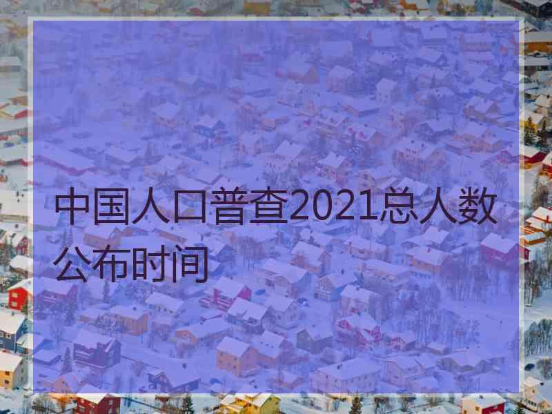 中国人口普查2021总人数公布时间