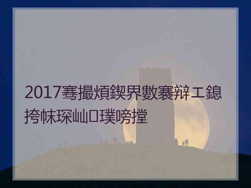 2017骞撮煩鍥界數褰辩エ鎴挎帓琛屾璞嗙摚