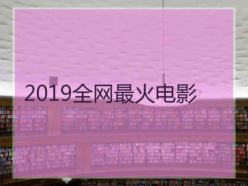 2019全网最火电影