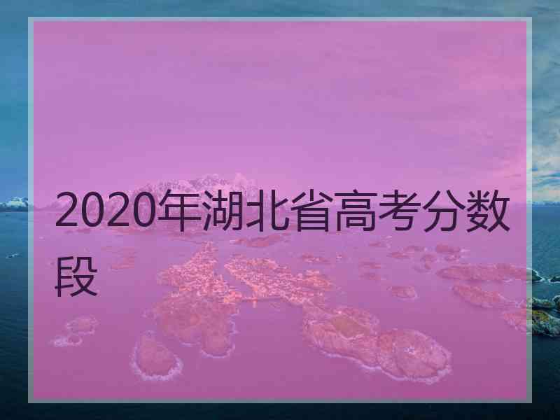 2020年湖北省高考分数段