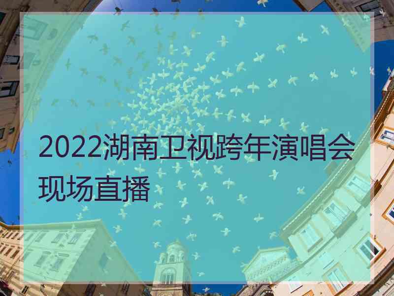 2022湖南卫视跨年演唱会现场直播