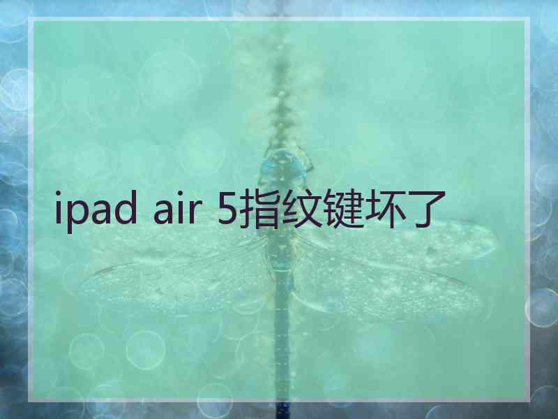 ipad air 5指纹键坏了