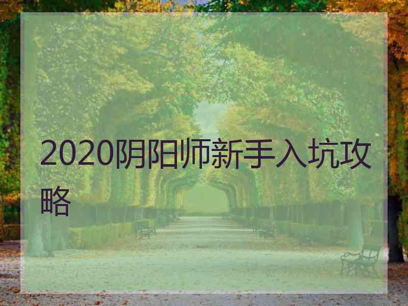 2020阴阳师新手入坑攻略