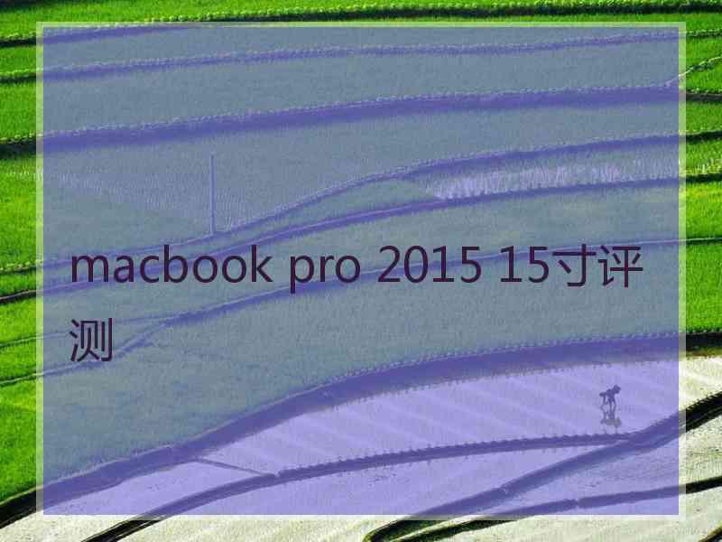 macbook pro 2015 15寸评测