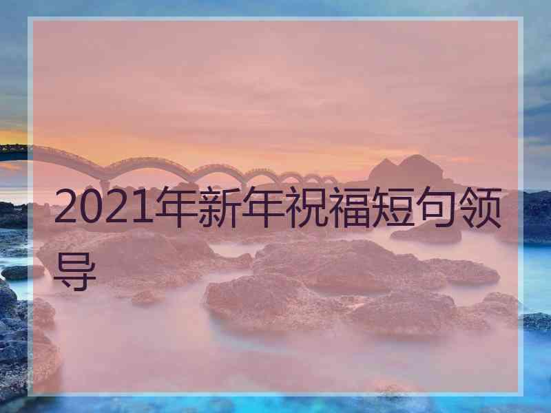 2021年新年祝福短句领导