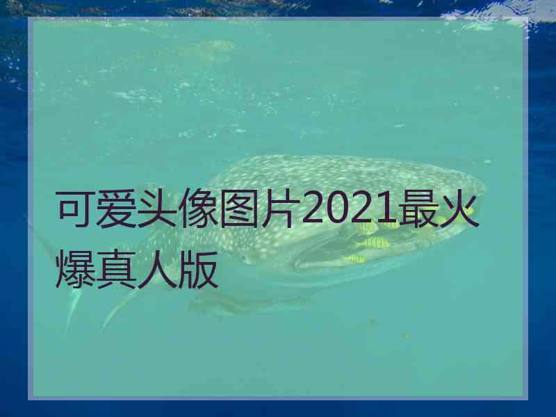 可爱头像图片2021最火爆真人版