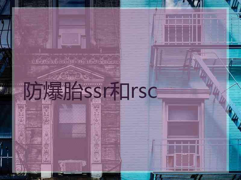 防爆胎ssr和rsc