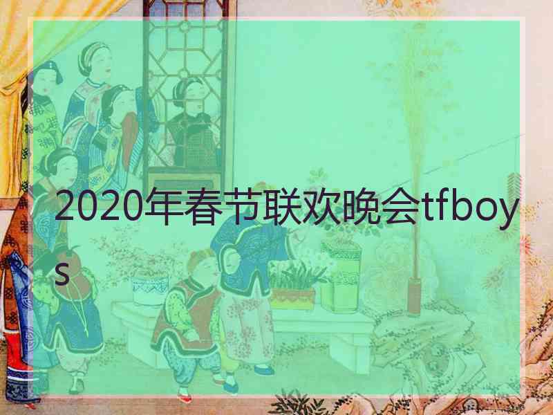 2020年春节联欢晚会tfboys