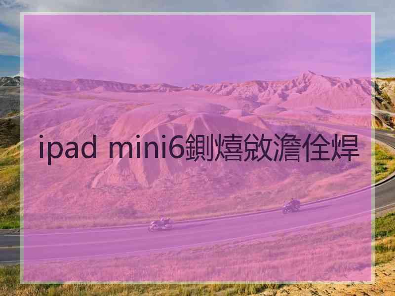 ipad mini6鍘熺敓澹佺焊