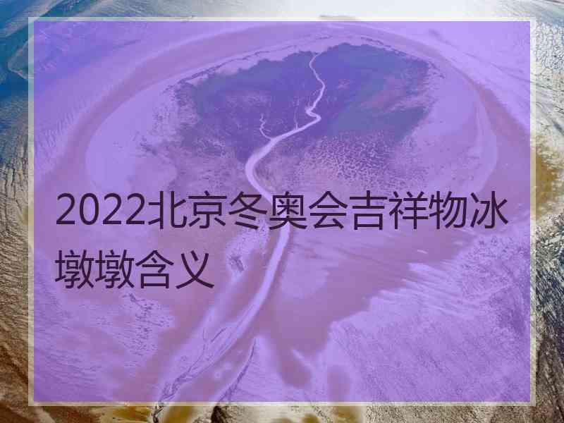 2022北京冬奥会吉祥物冰墩墩含义