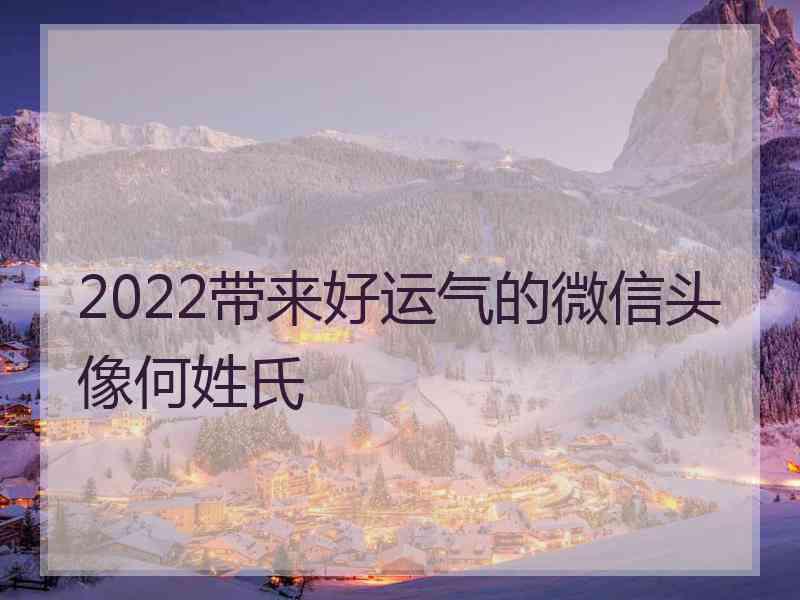 2022带来好运气的微信头像何姓氏