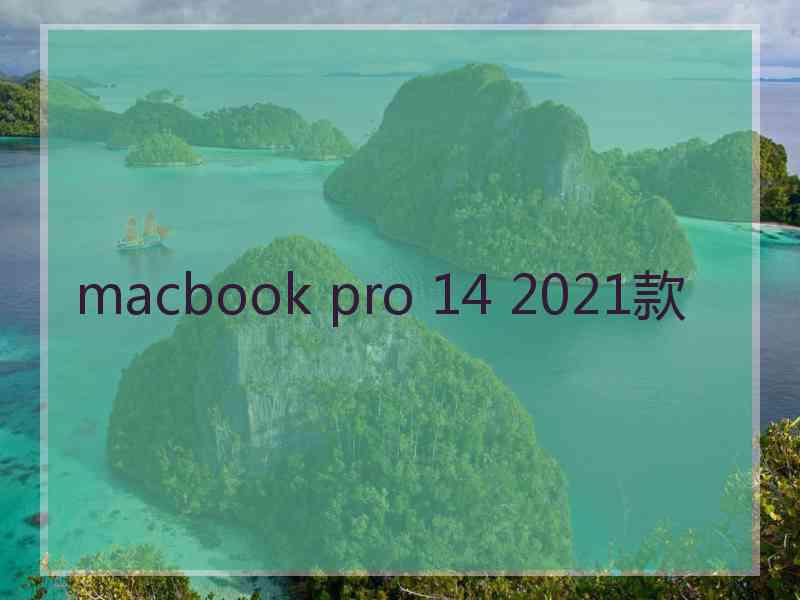 macbook pro 14 2021款