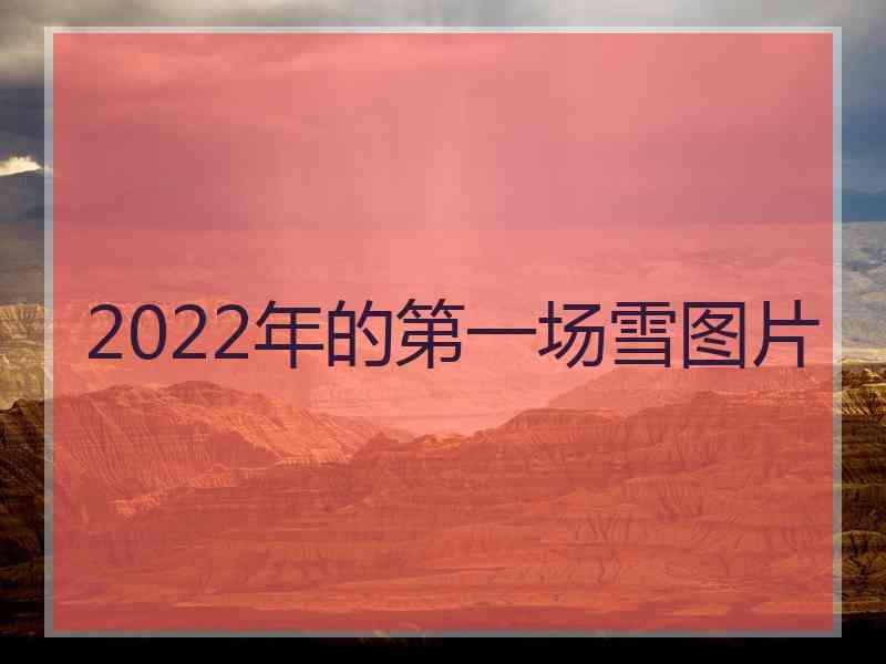 2022年的第一场雪图片