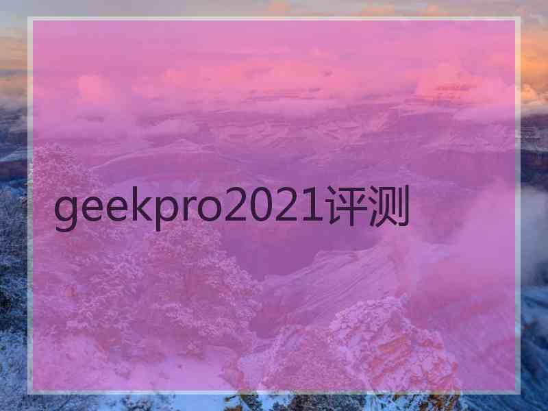 geekpro2021评测