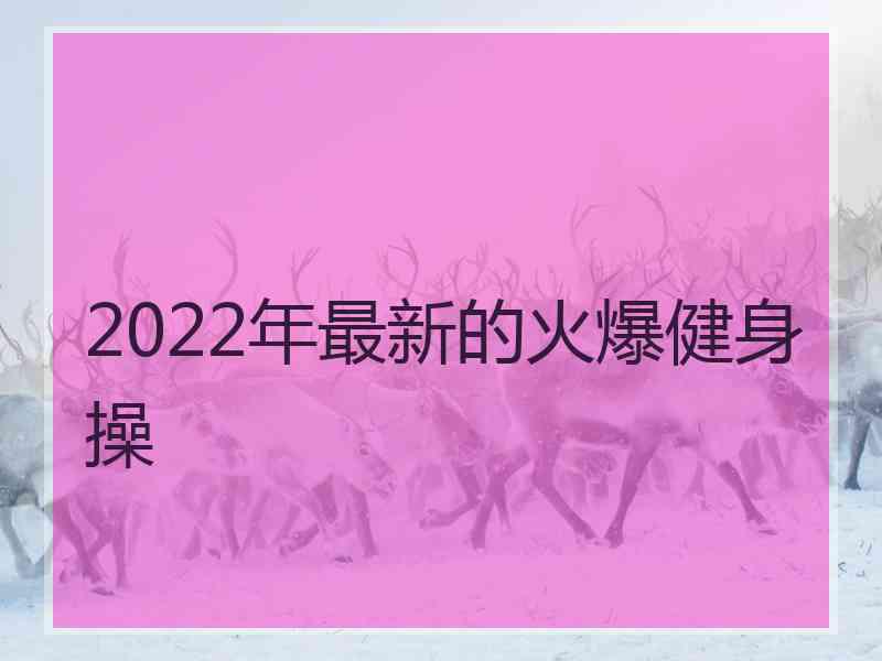 2022年最新的火爆健身操