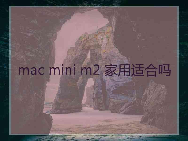 mac mini m2 家用适合吗