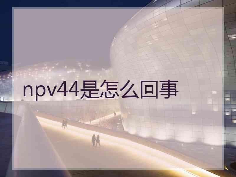 npv44是怎么回事