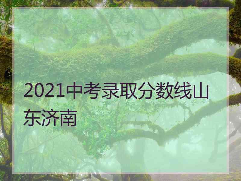 2021中考录取分数线山东济南