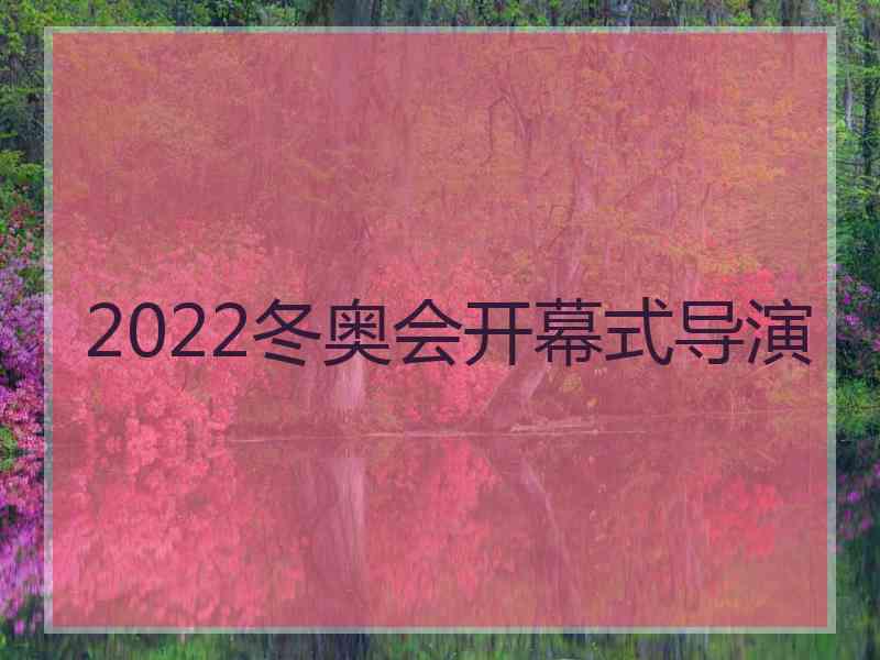 2022冬奥会开幕式导演