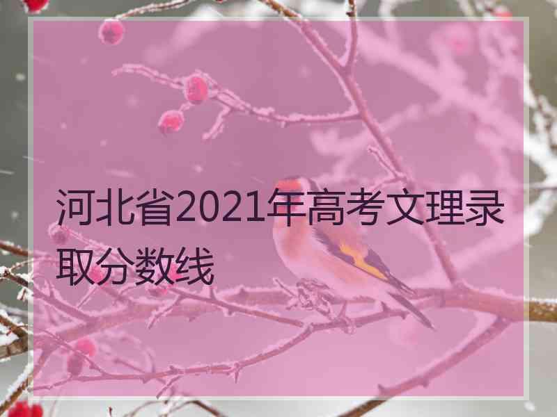 河北省2021年高考文理录取分数线