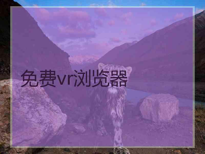 免费vr浏览器