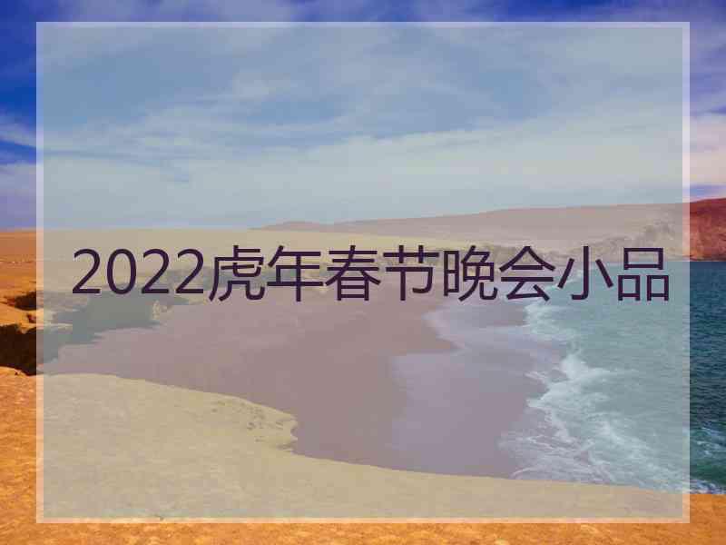 2022虎年春节晚会小品