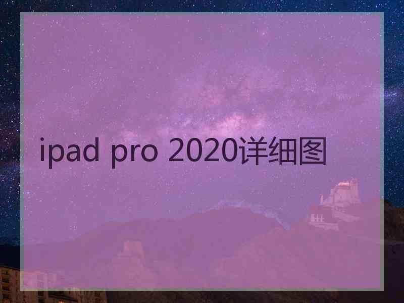 ipad pro 2020详细图