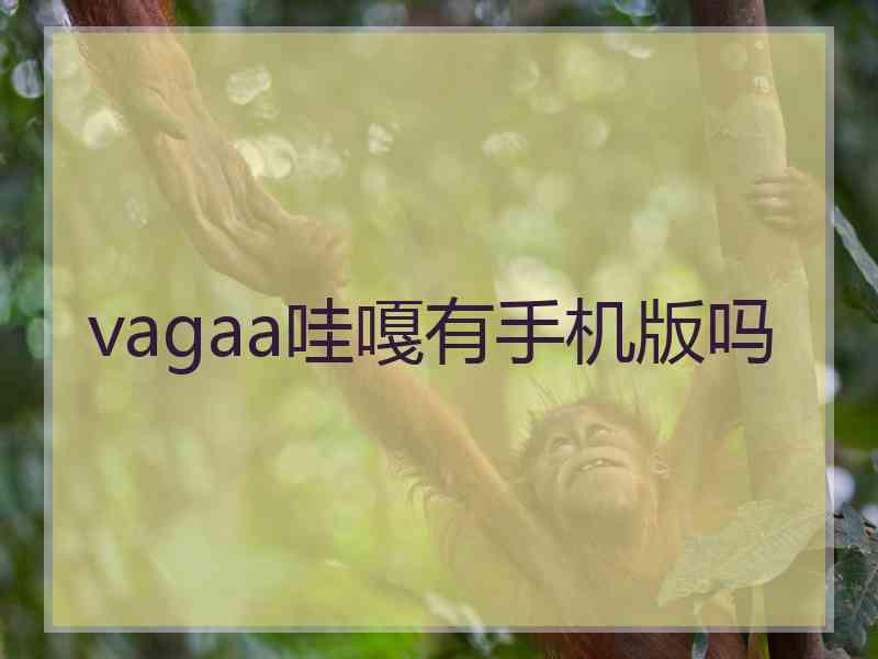 vagaa哇嘎有手机版吗