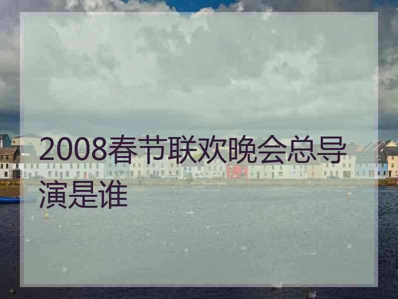 2008春节联欢晚会总导演是谁