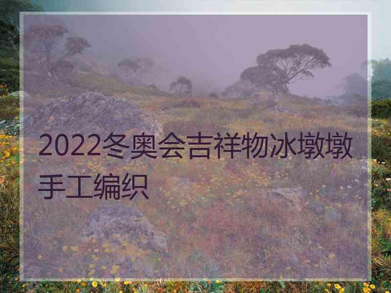 2022冬奥会吉祥物冰墩墩手工编织