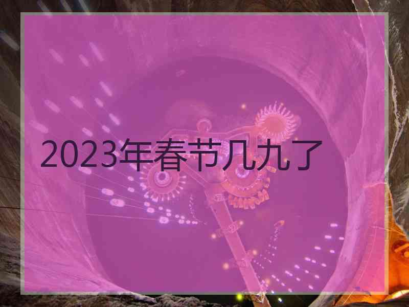 2023年春节几九了