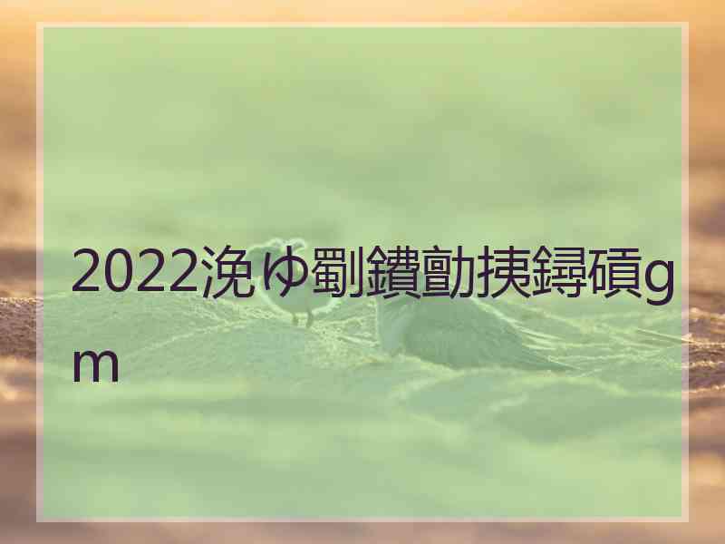 2022浼ゆ劅鐨勯挗鐞碽gm