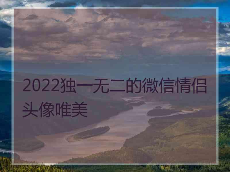 2022独一无二的微信情侣头像唯美