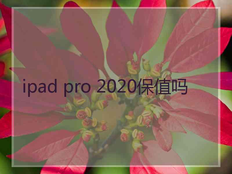 ipad pro 2020保值吗