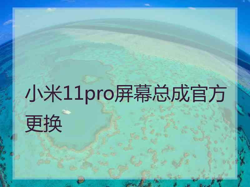 小米11pro屏幕总成官方更换