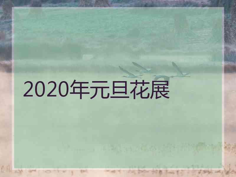 2020年元旦花展