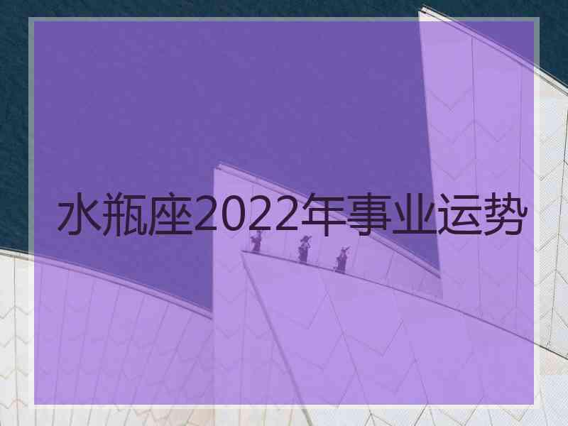 水瓶座2022年事业运势