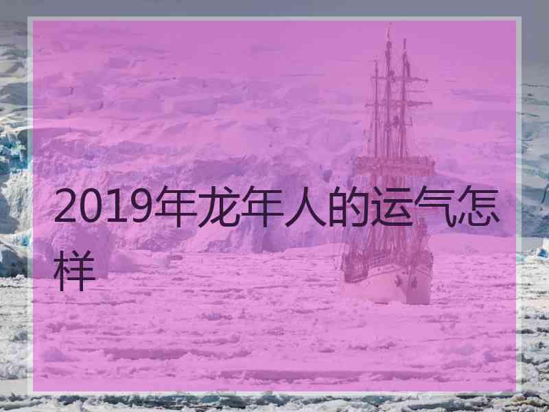 2019年龙年人的运气怎样