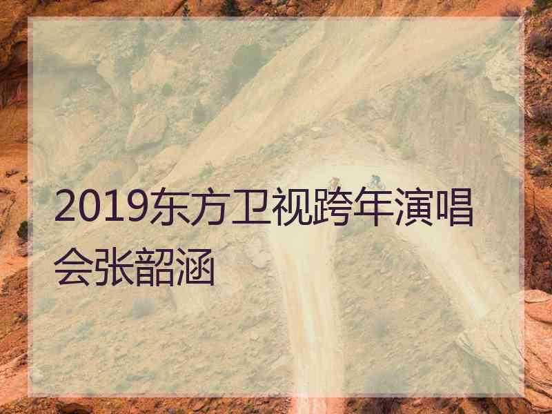 2019东方卫视跨年演唱会张韶涵