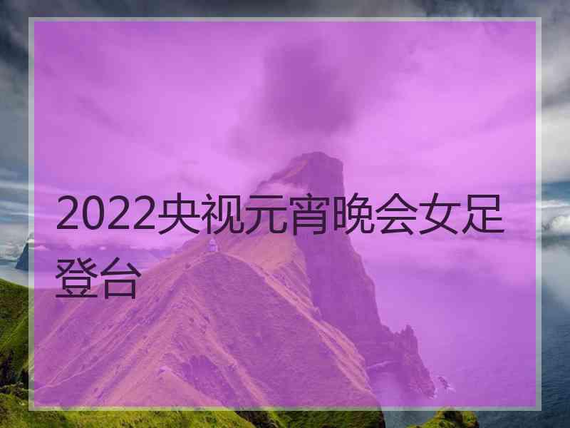 2022央视元宵晚会女足登台