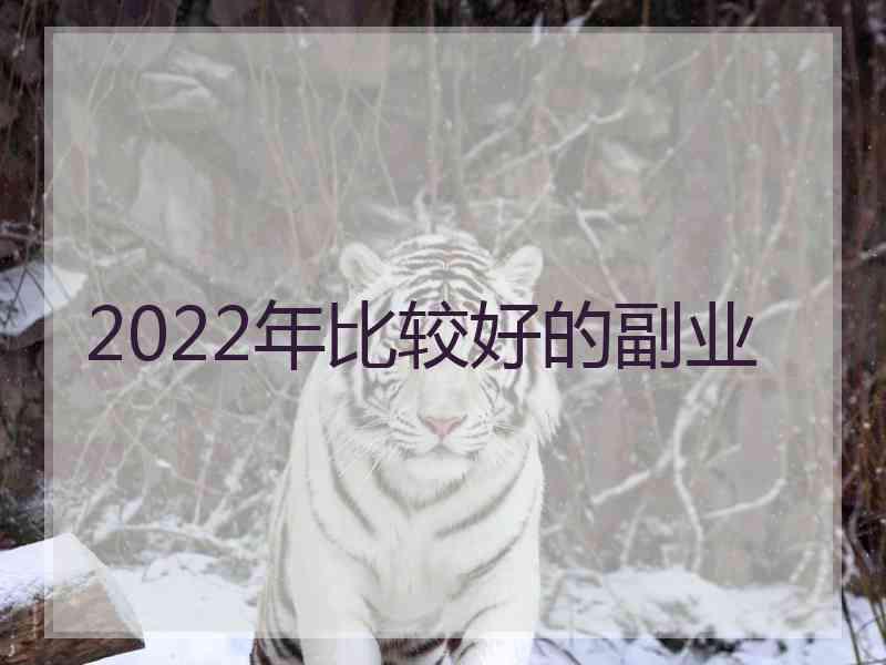 2022年比较好的副业