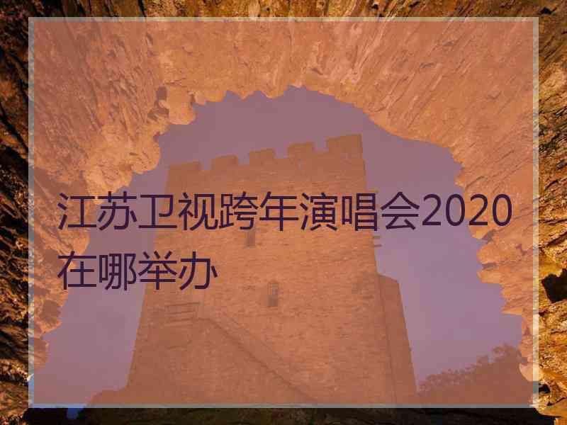 江苏卫视跨年演唱会2020在哪举办