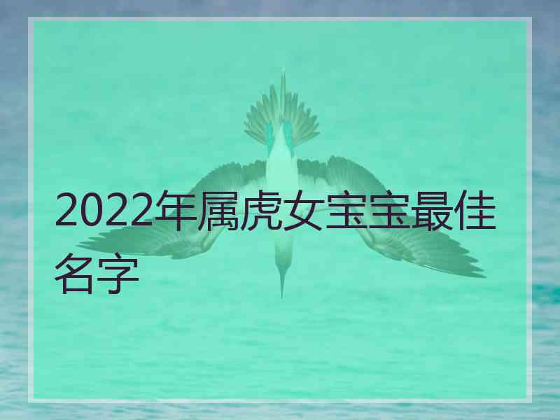 2022年属虎女宝宝最佳名字