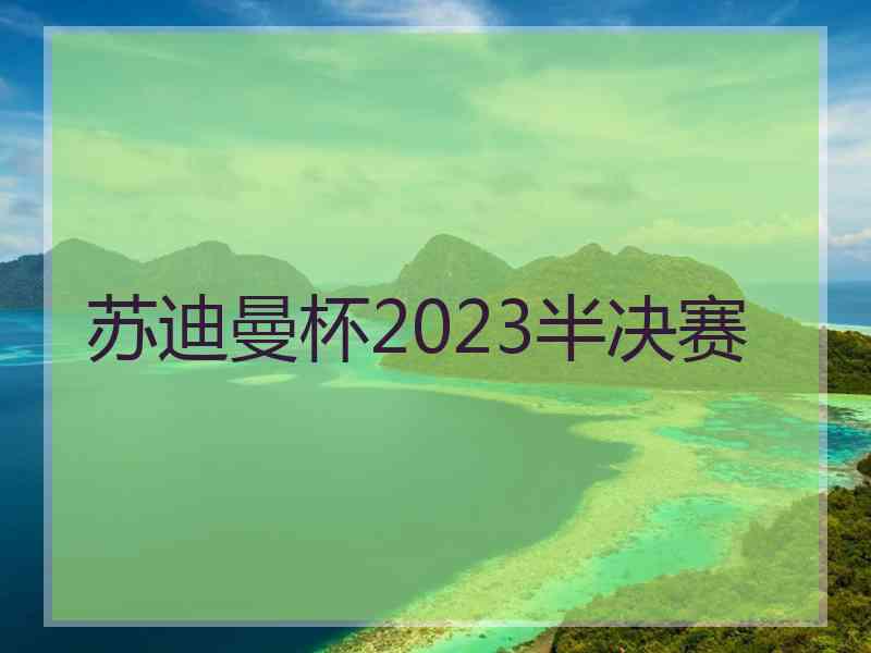 苏迪曼杯2023半决赛